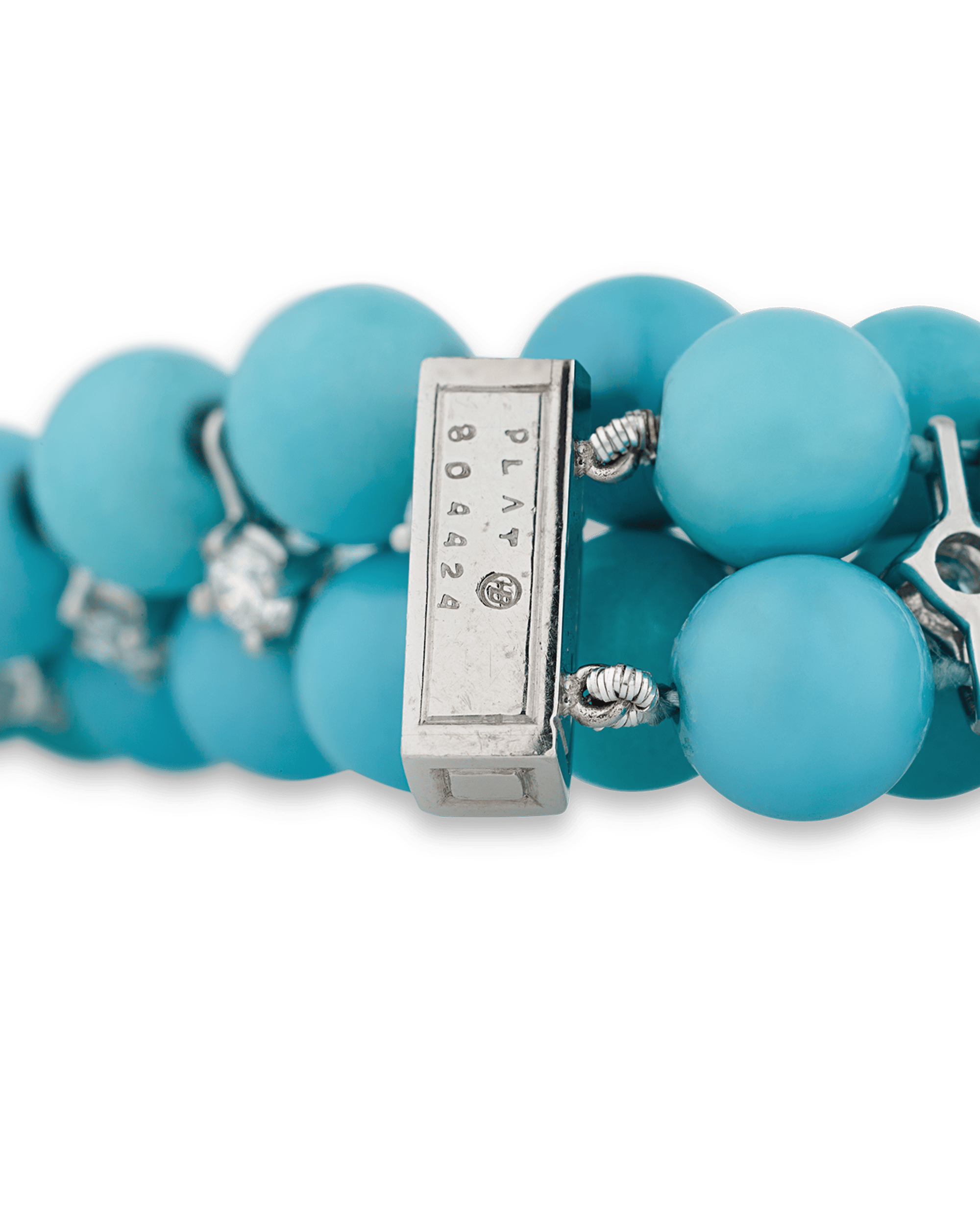 Oscar Heyman Turquoise and Diamond Bracelet