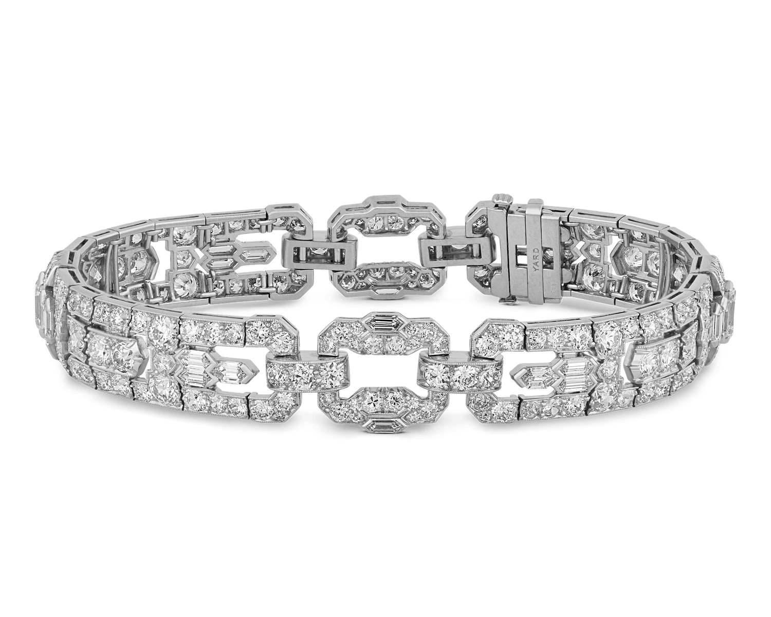 Raymond Yard Art Deco Diamond Bracelet, 6.00 Carats