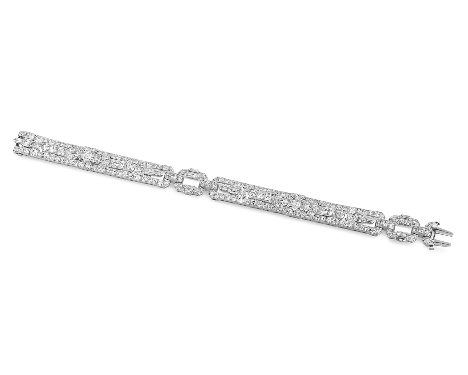 Raymond Yard Art Deco Diamond Bracelet, 6.00 Carats
