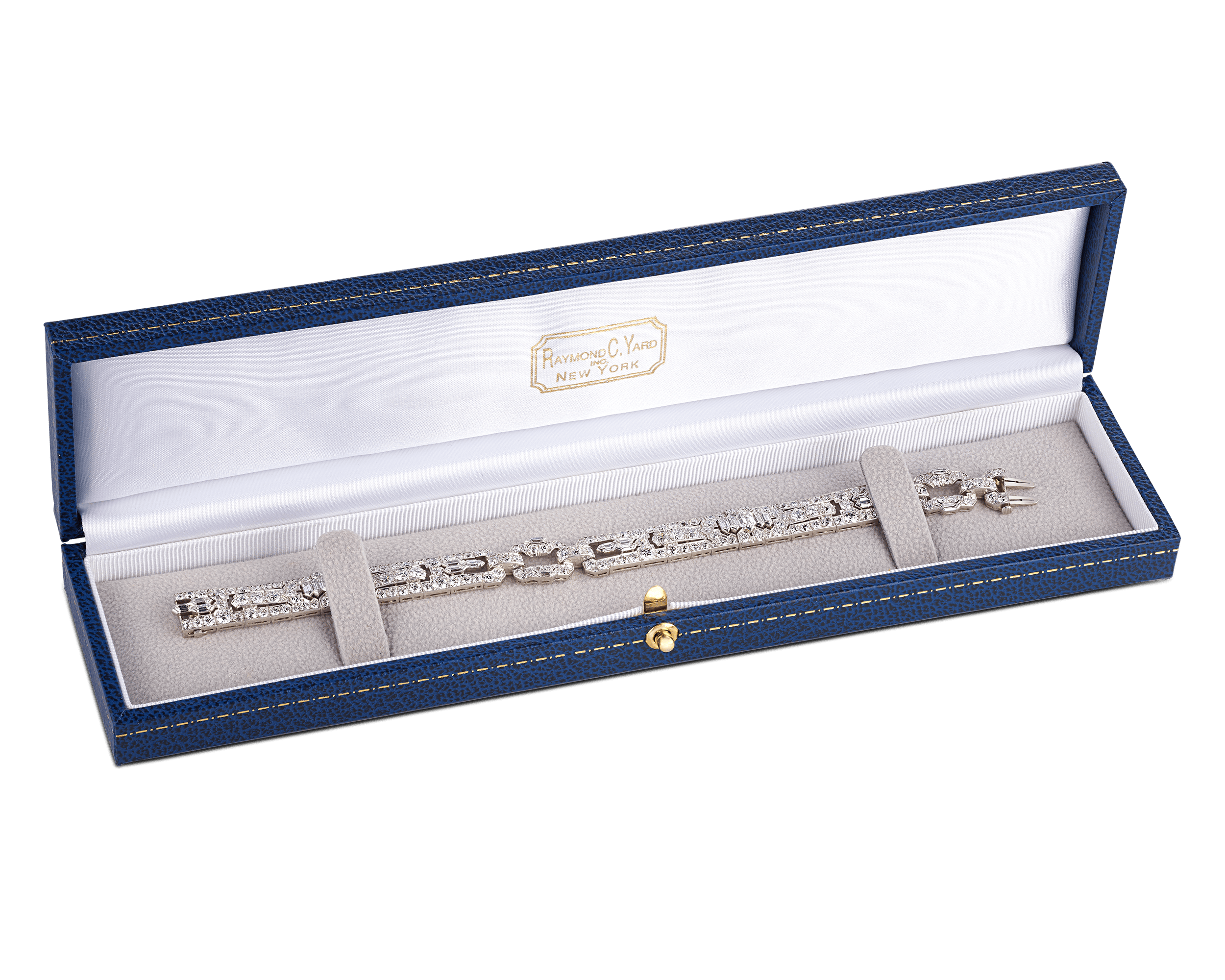 Raymond Yard Art Deco Diamond Bracelet, 6.00 Carats