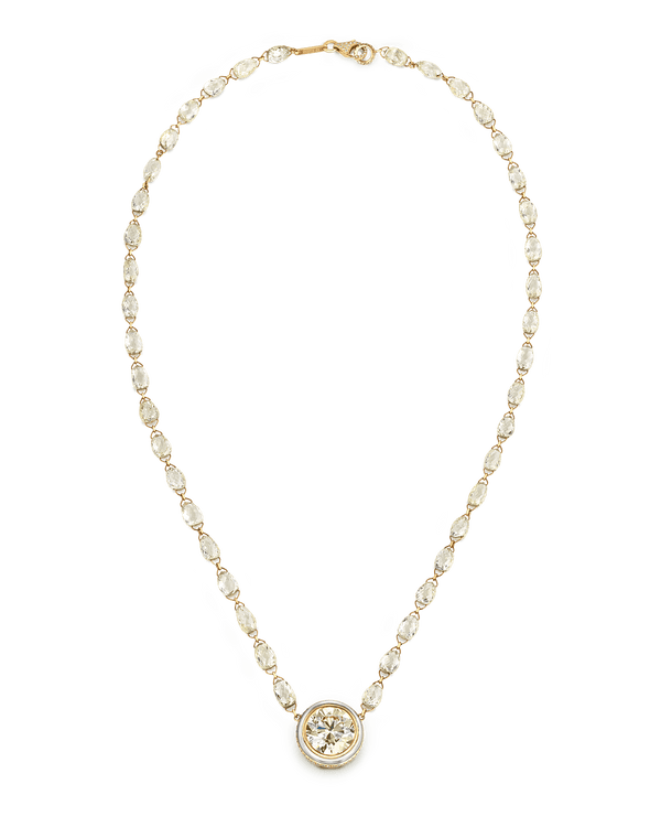 Yellow Diamond Necklace, 38.04 Carats