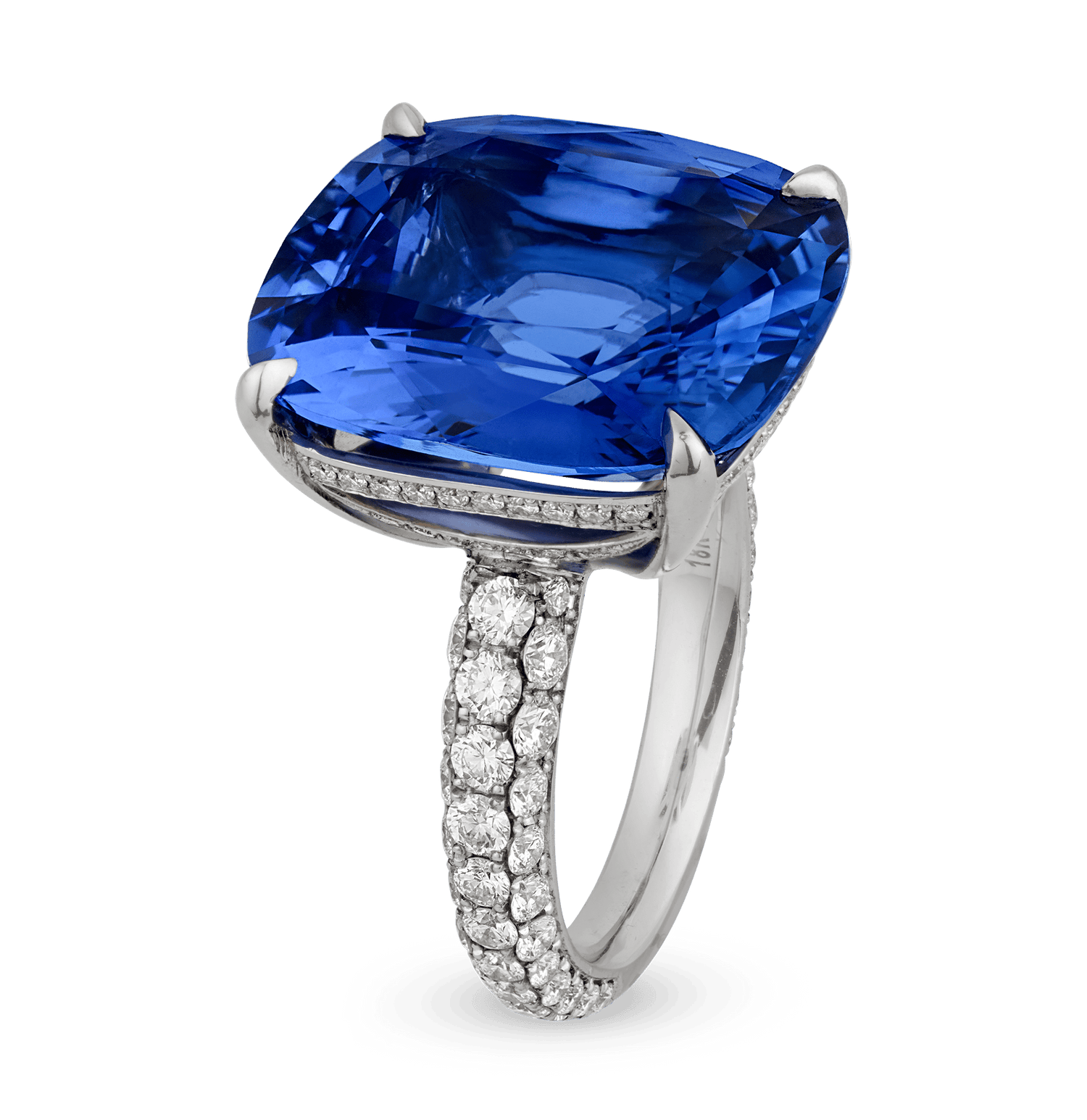 Ceylon Sapphire Ring, 18.23 Carats