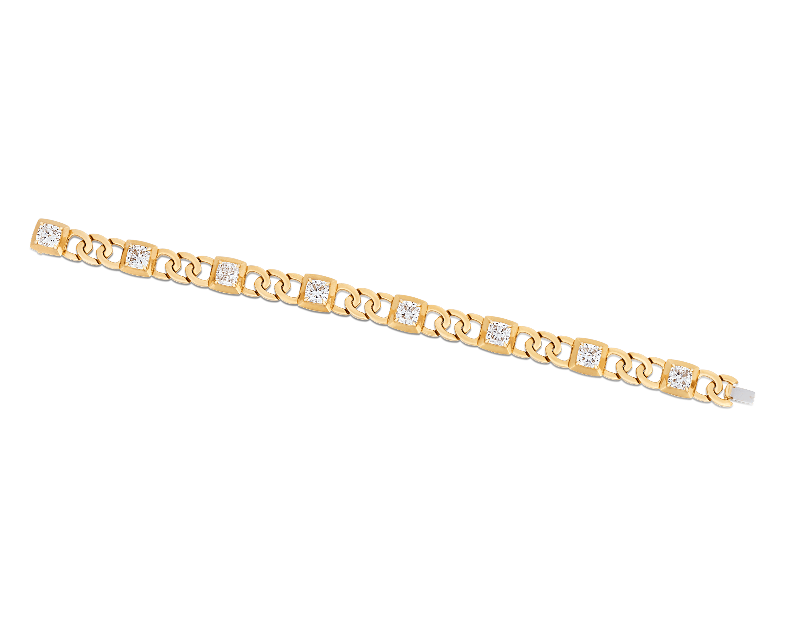 Cushion Cut Diamond Bracelet, 8.66 Carats