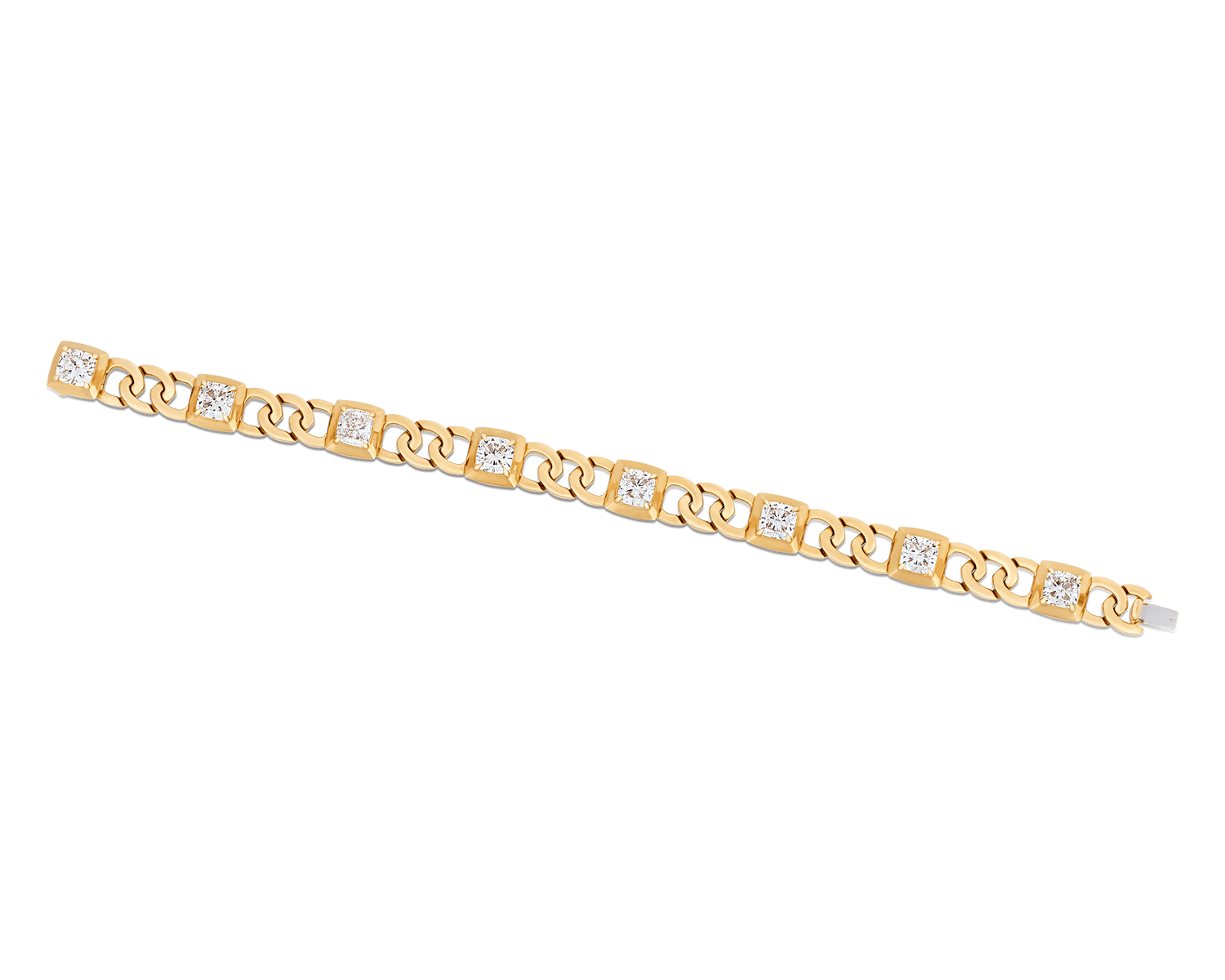 Cushion Cut Diamond Bracelet, 8.66 Carats