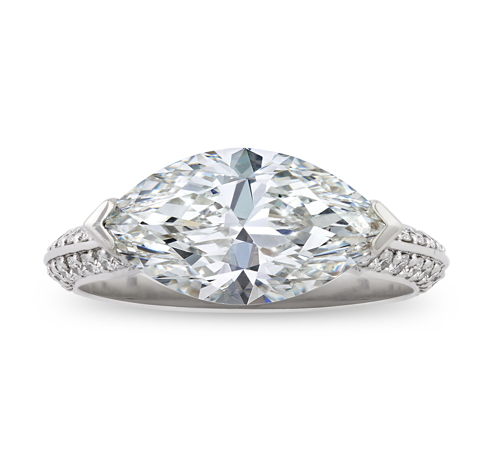 Marquise Cut Diamond Ring, 3.01 Carats