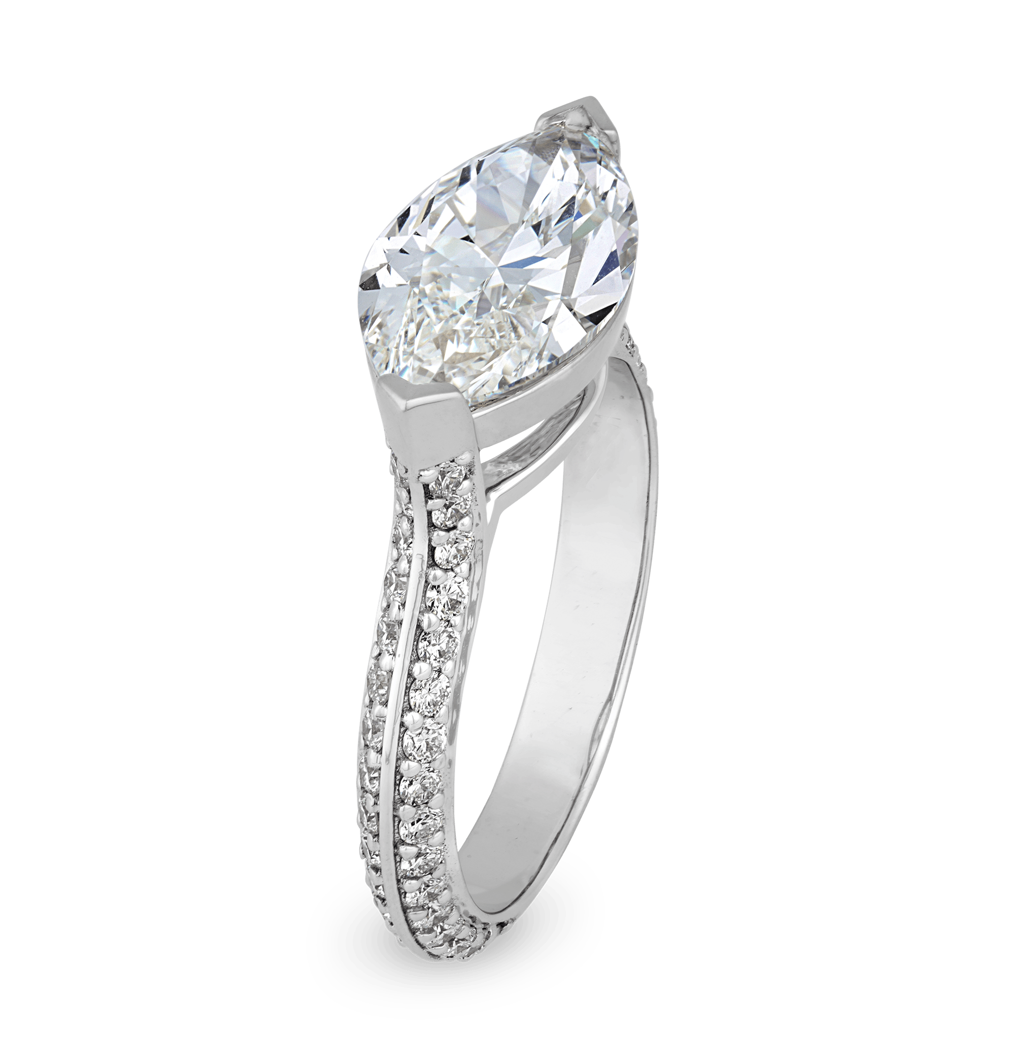 Marquise Cut Diamond Ring, 3.01 Carats