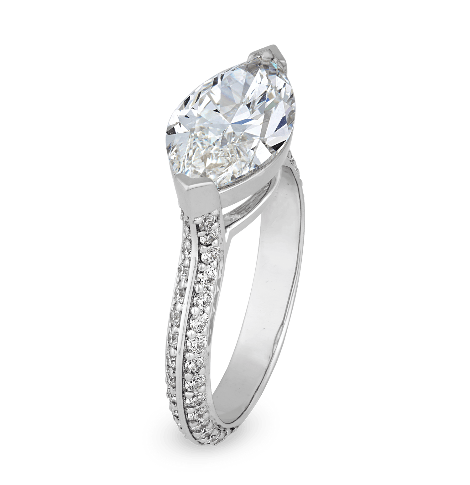 Marquise Cut Diamond Ring, 3.01 Carats