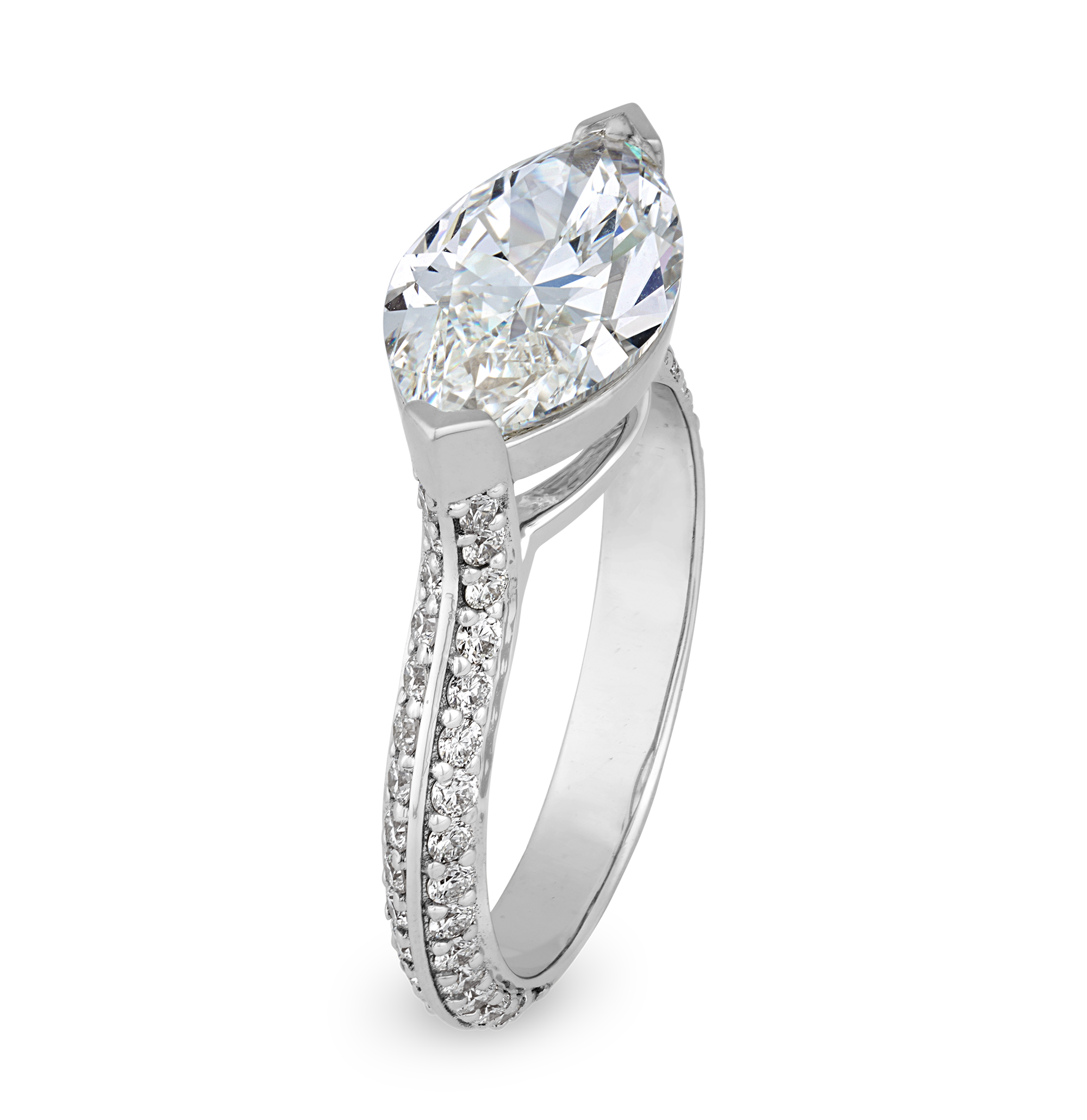 Marquise Cut Diamond Ring, 3.01 Carats