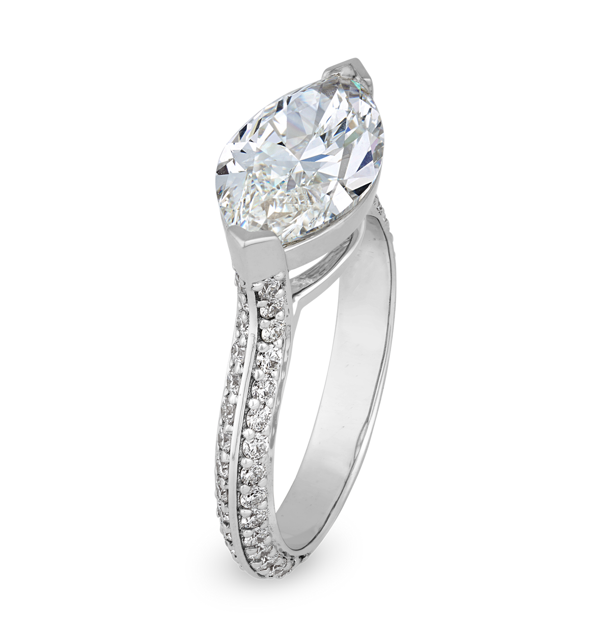 Marquise Cut Diamond Ring, 3.01 Carats