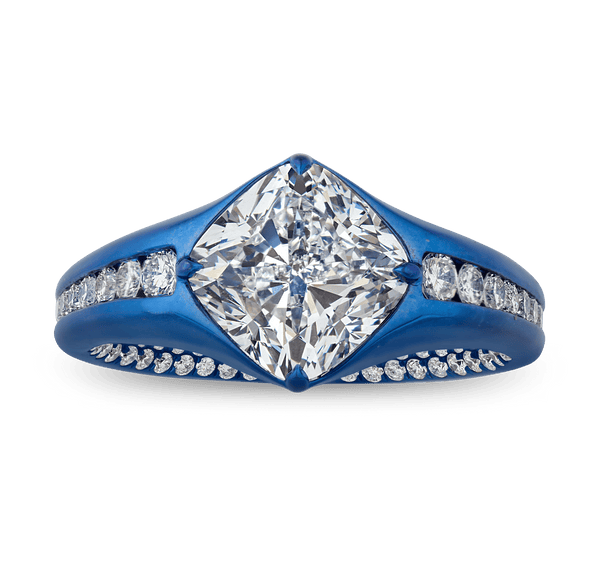 Cushion Cut Diamond Ring, 3.51 Carats