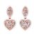 Heart-Shaped Diamond Earrings, 5.34 Carats
