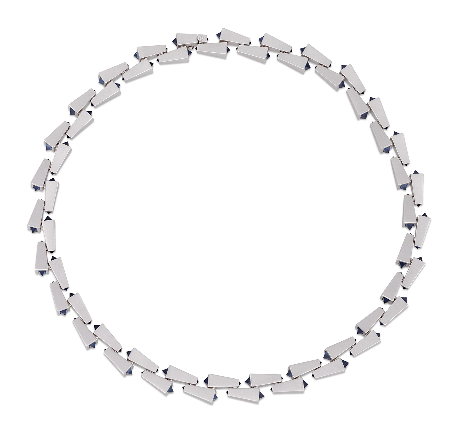 Geometric Sapphire Necklace, 19.70 Carats
