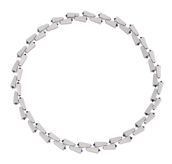Geometric Sapphire Necklace, 19.70 Carats