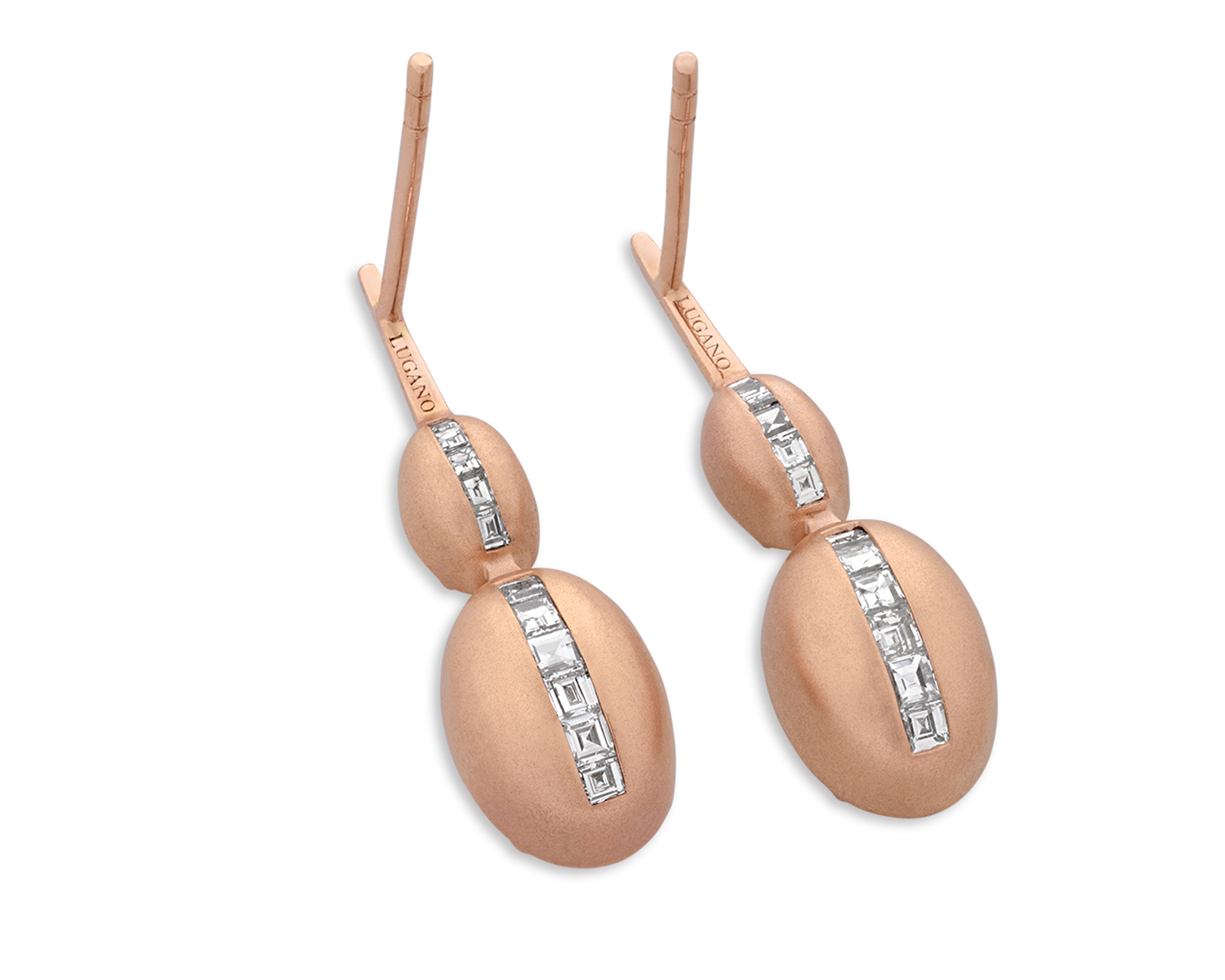 Champagne Diamond Drop Earrings, 4.55 Carats