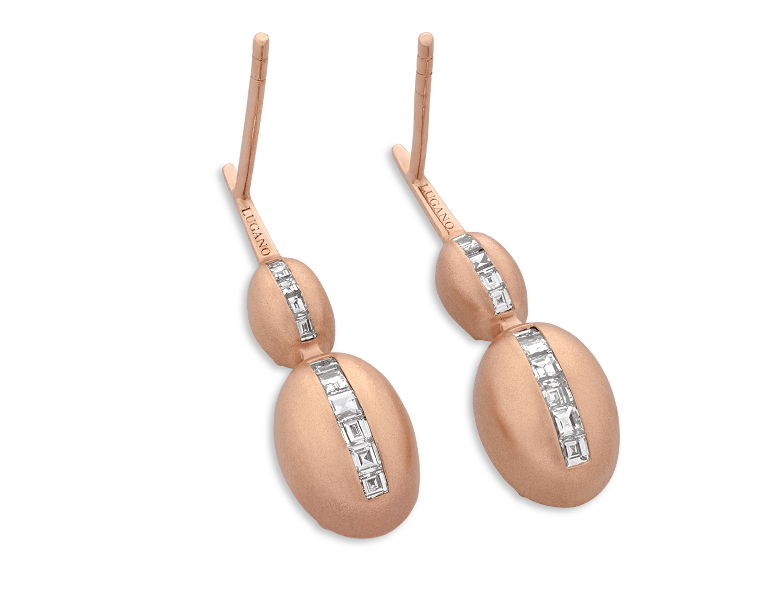 Champagne Diamond Drop Earrings, 4.55 Carats