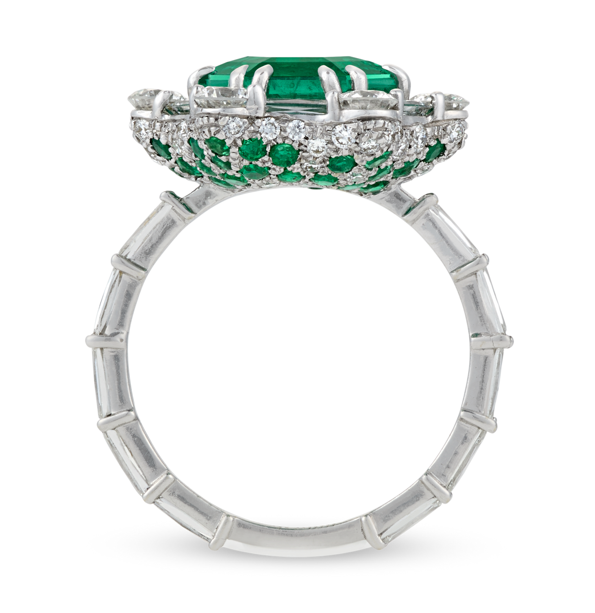 Hexagon Emerald Ring, 3.03 Carats