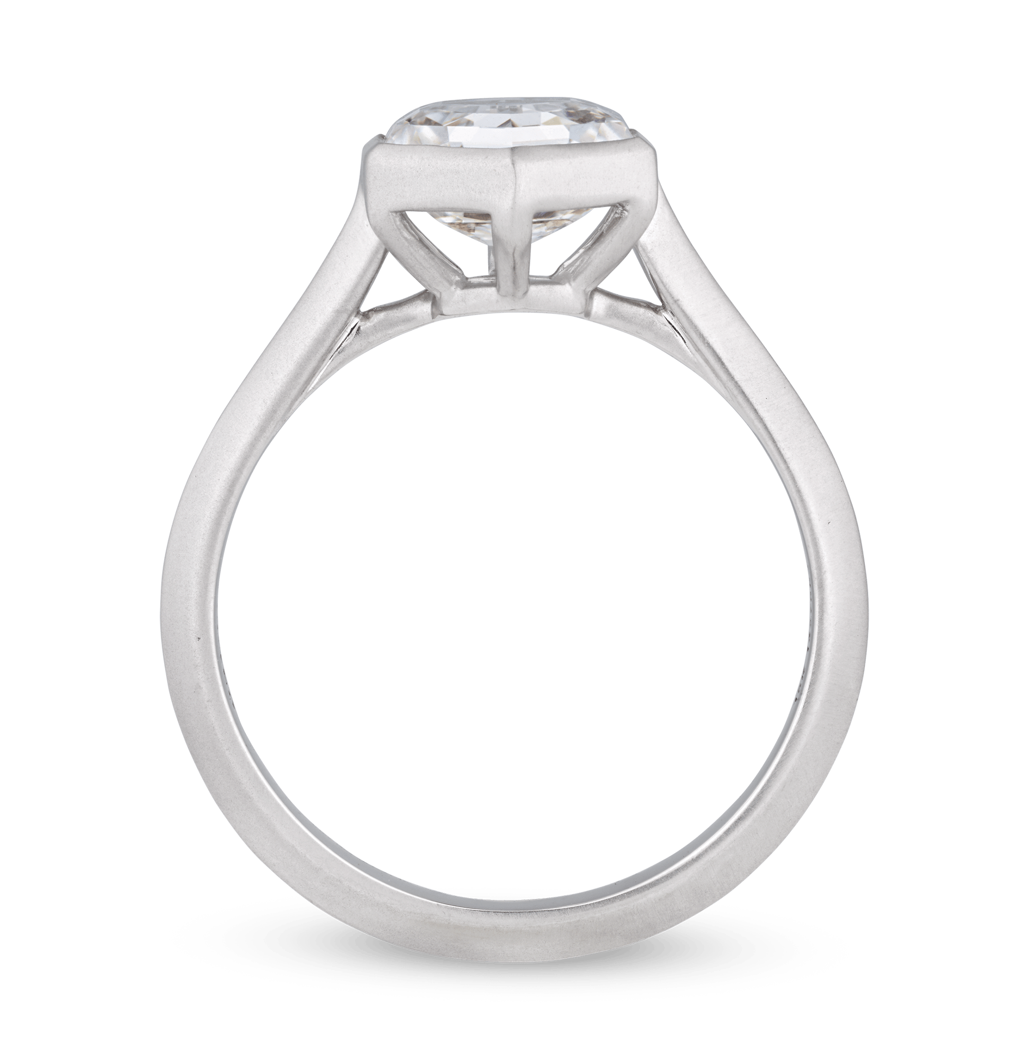 Hexagonal Diamond Ring, 2.00 Carats
