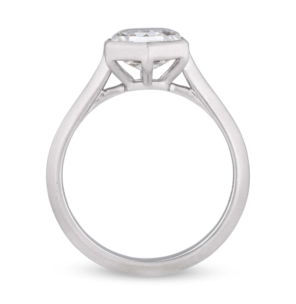 Hexagonal Diamond Ring, 2.00 Carats
