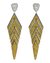 Yellow Diamond and Sapphire Chandelier Earrings