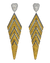 Yellow Diamond and Sapphire Chandelier Earrings