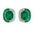 Emerald Stud Earrings, 4.68 Carats
