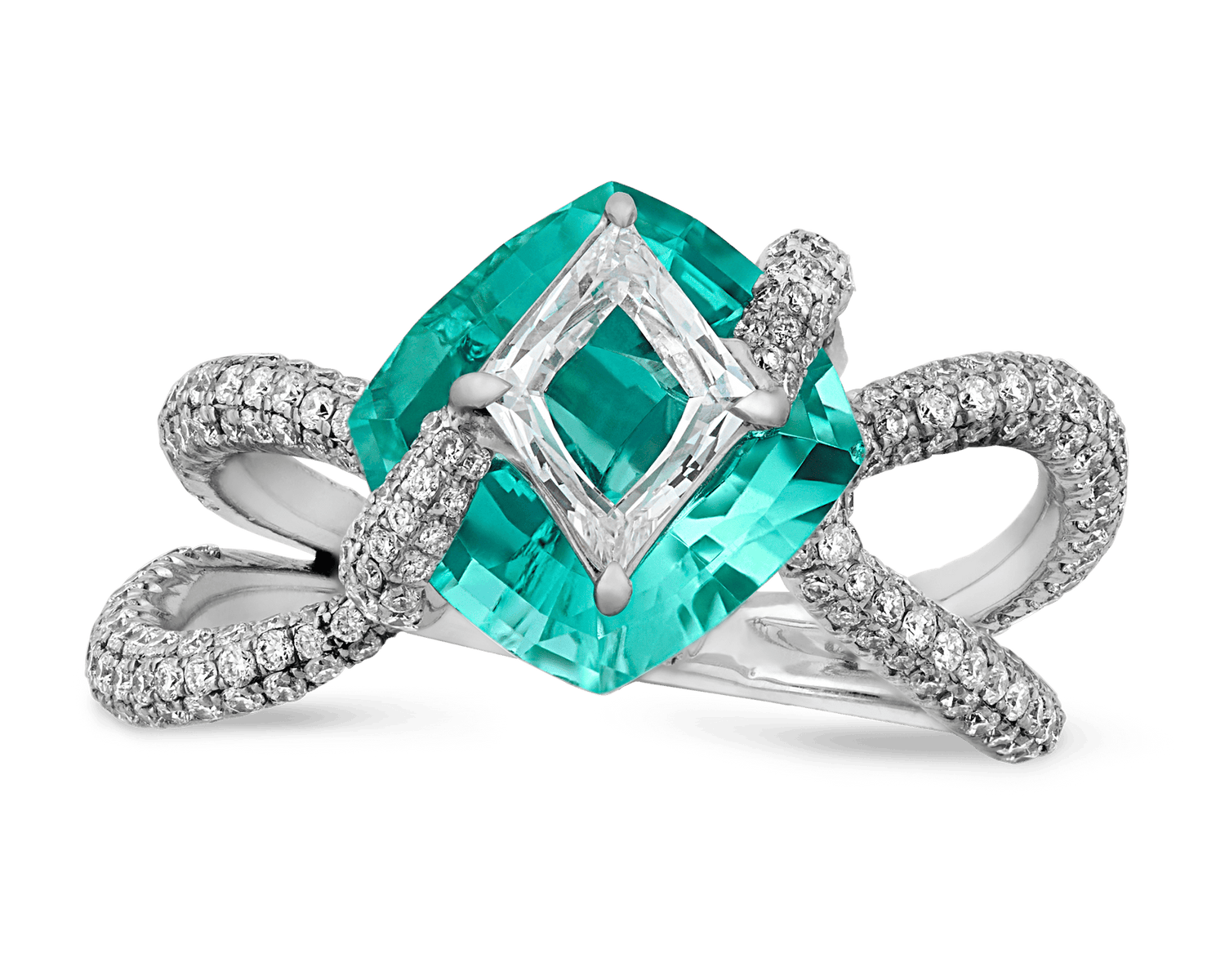 Paraiba Tourmaline Ring, 3.54 Carats