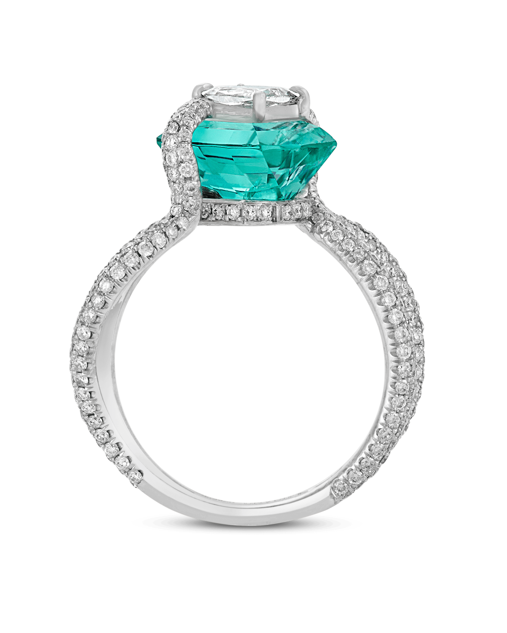 Paraiba Tourmaline Ring, 3.54 Carats