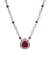 Spinel, Diamond and Ruby Necklace