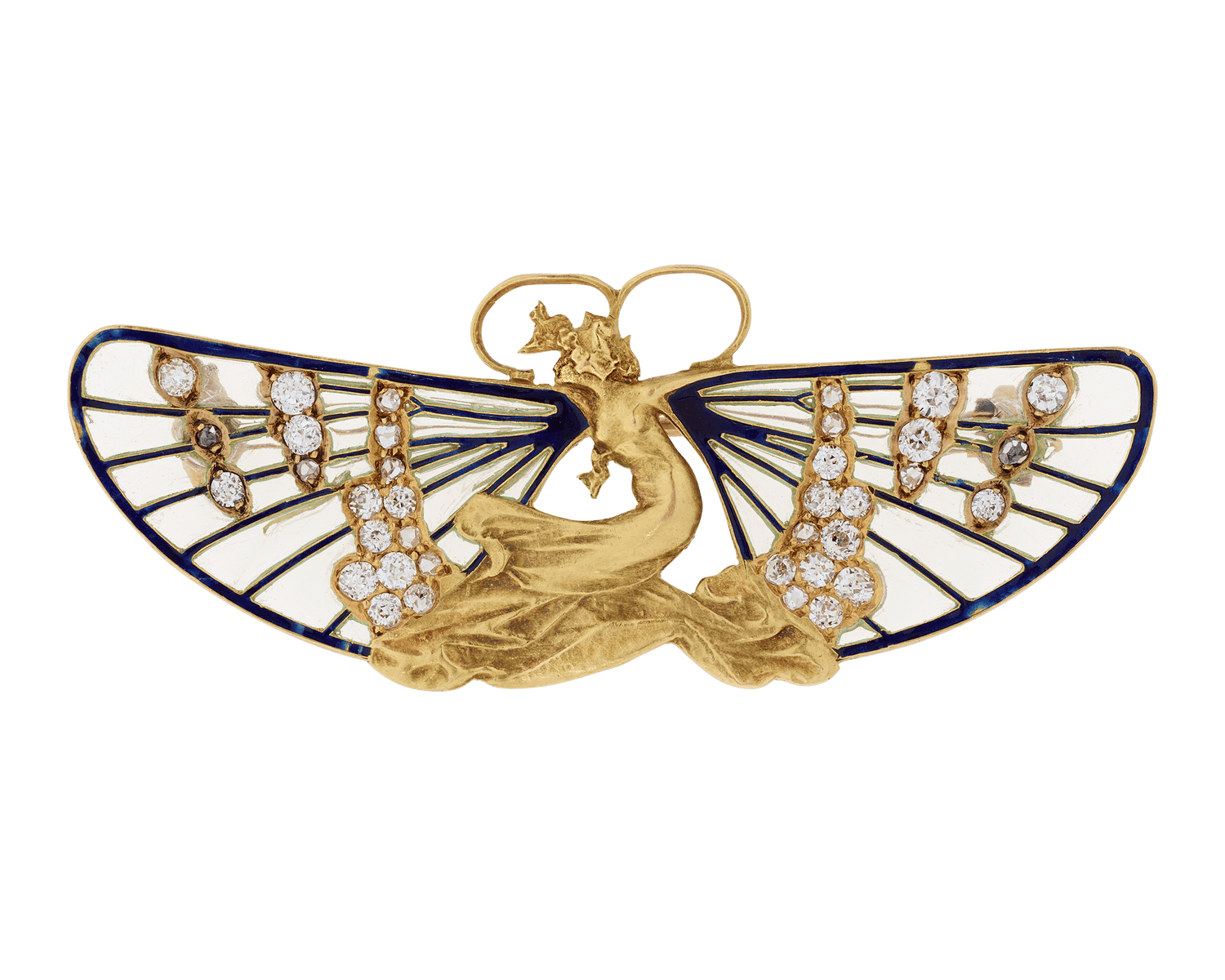 René Lalique Butterfly Woman Brooch
