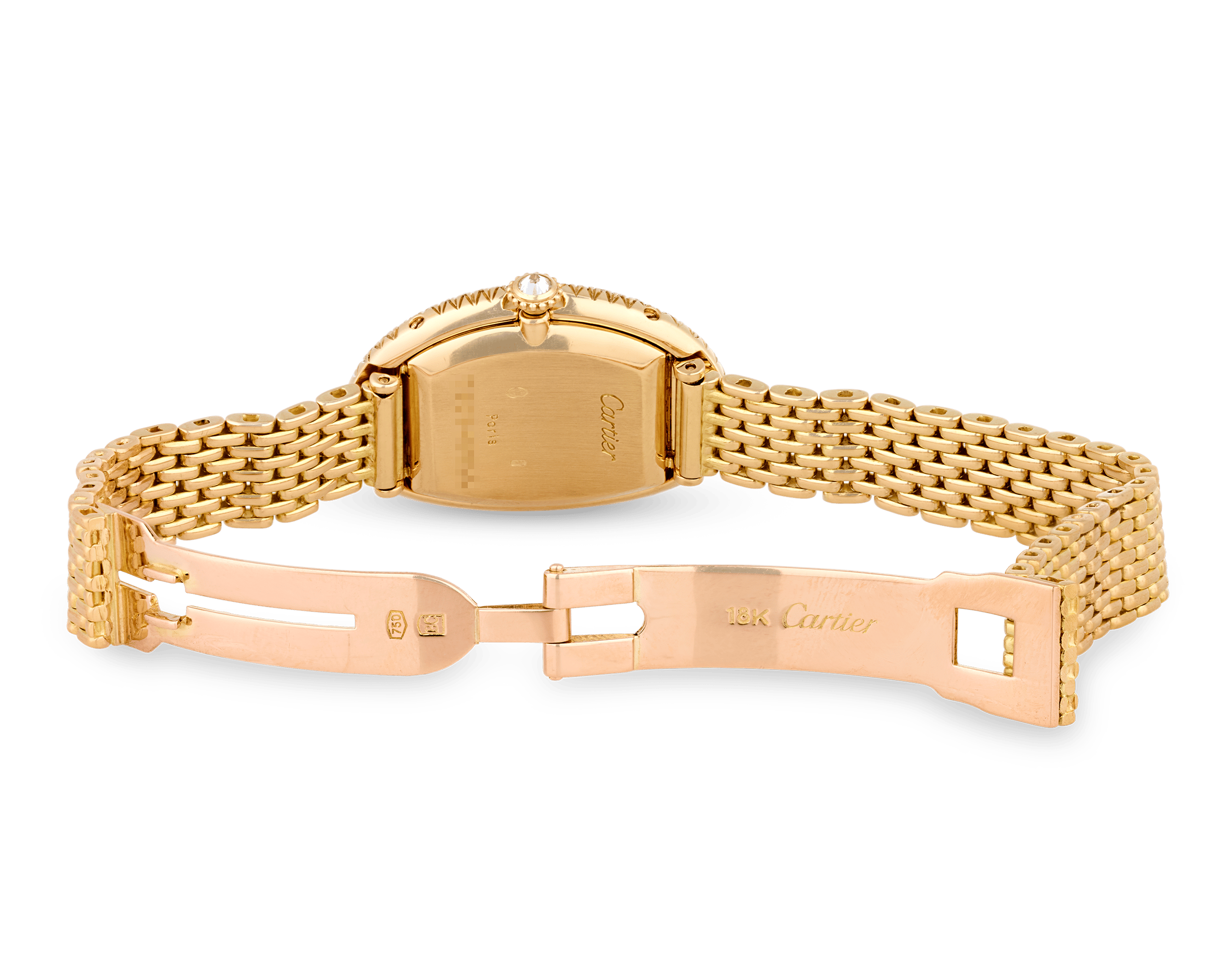 Cartier Baignoire Gold and Diamond Watch