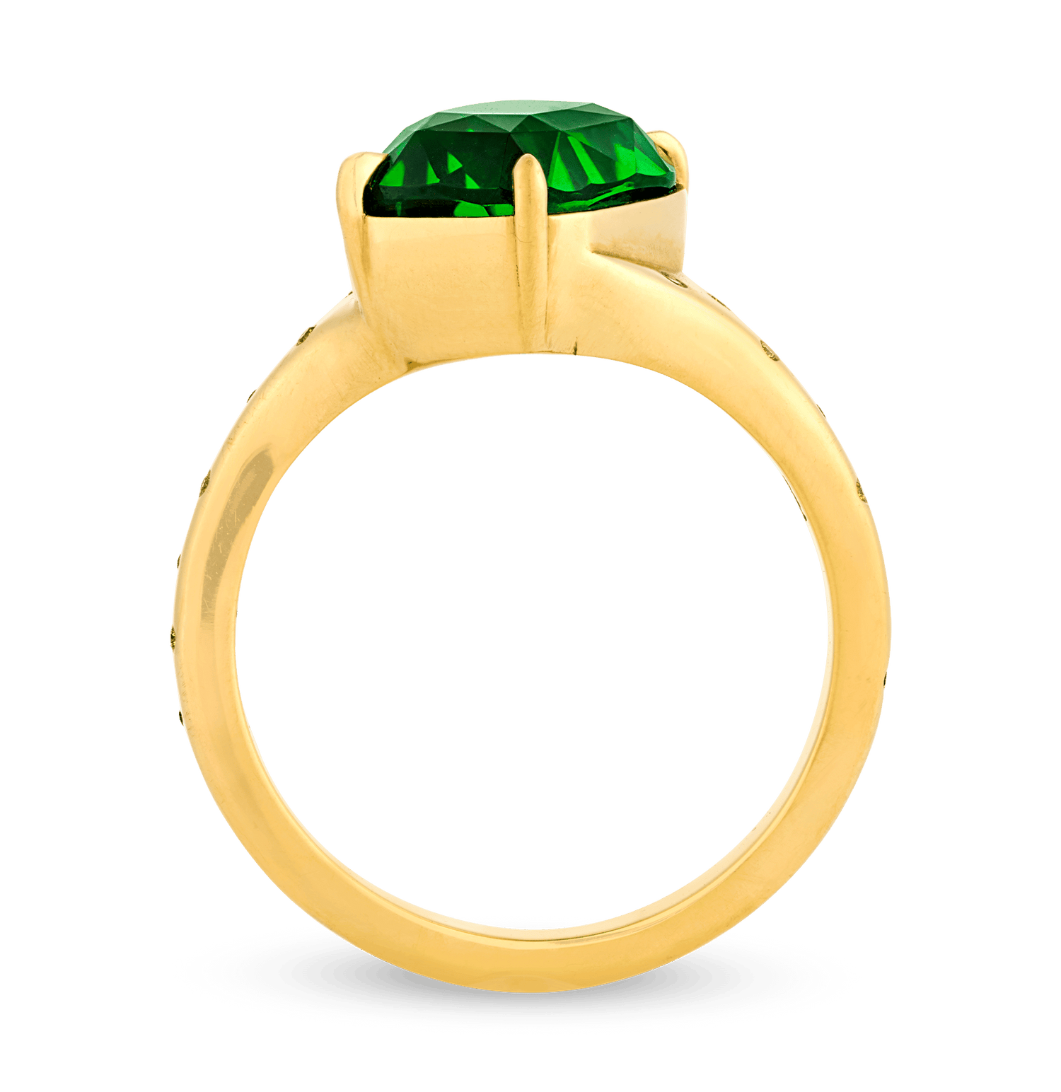 Rebecca Rau Chrome Tourmaline Ring, 3.56 Carats
