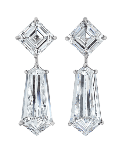 Golconda Diamond Earrings, 16.21 Carats