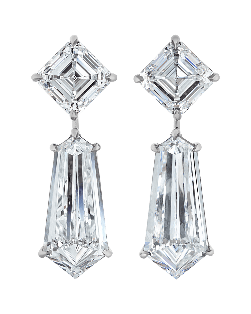 Golconda Diamond Earrings, 16.21 Carats