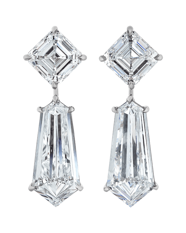 Golconda Diamond Earrings, 16.21 Carats