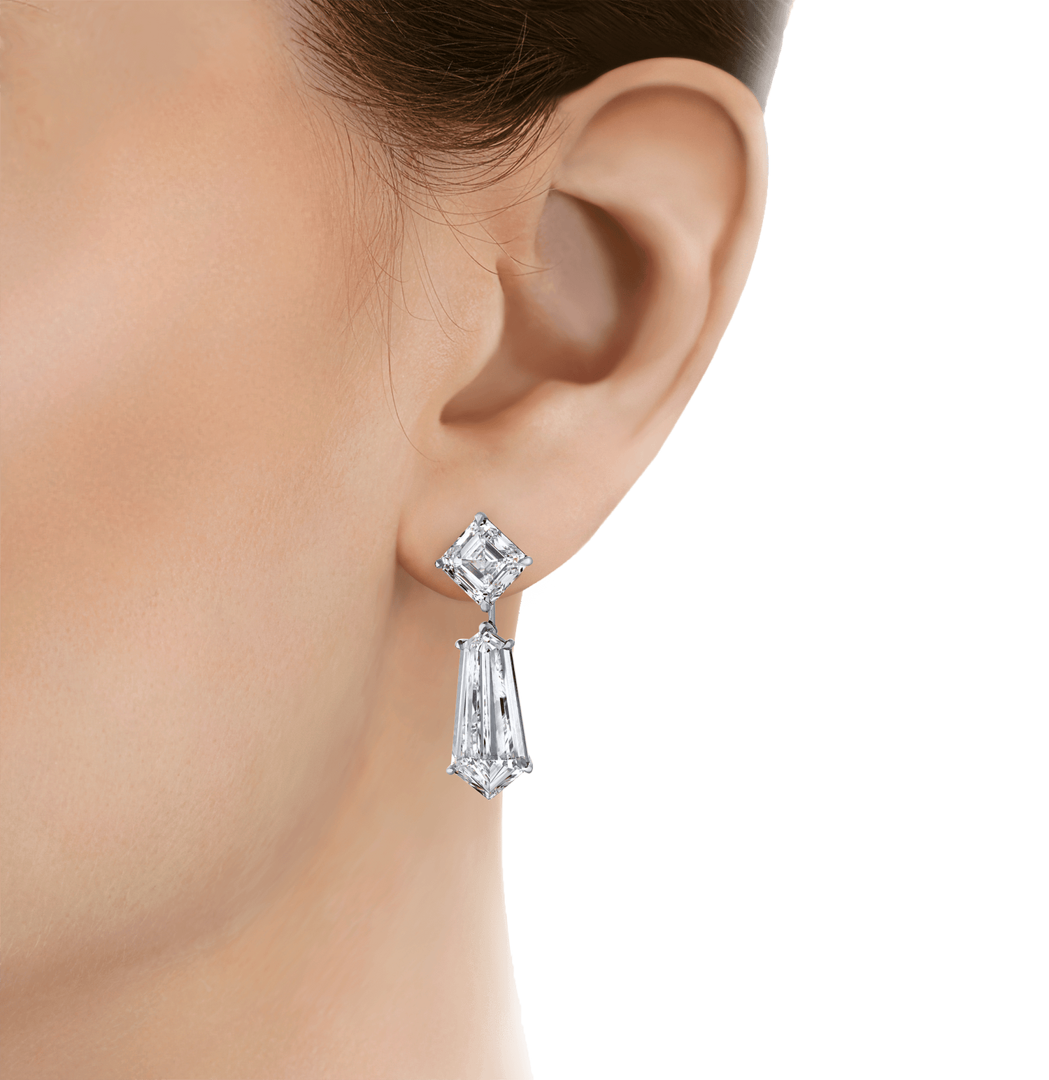 Golconda Diamond Earrings, 16.21 Carats