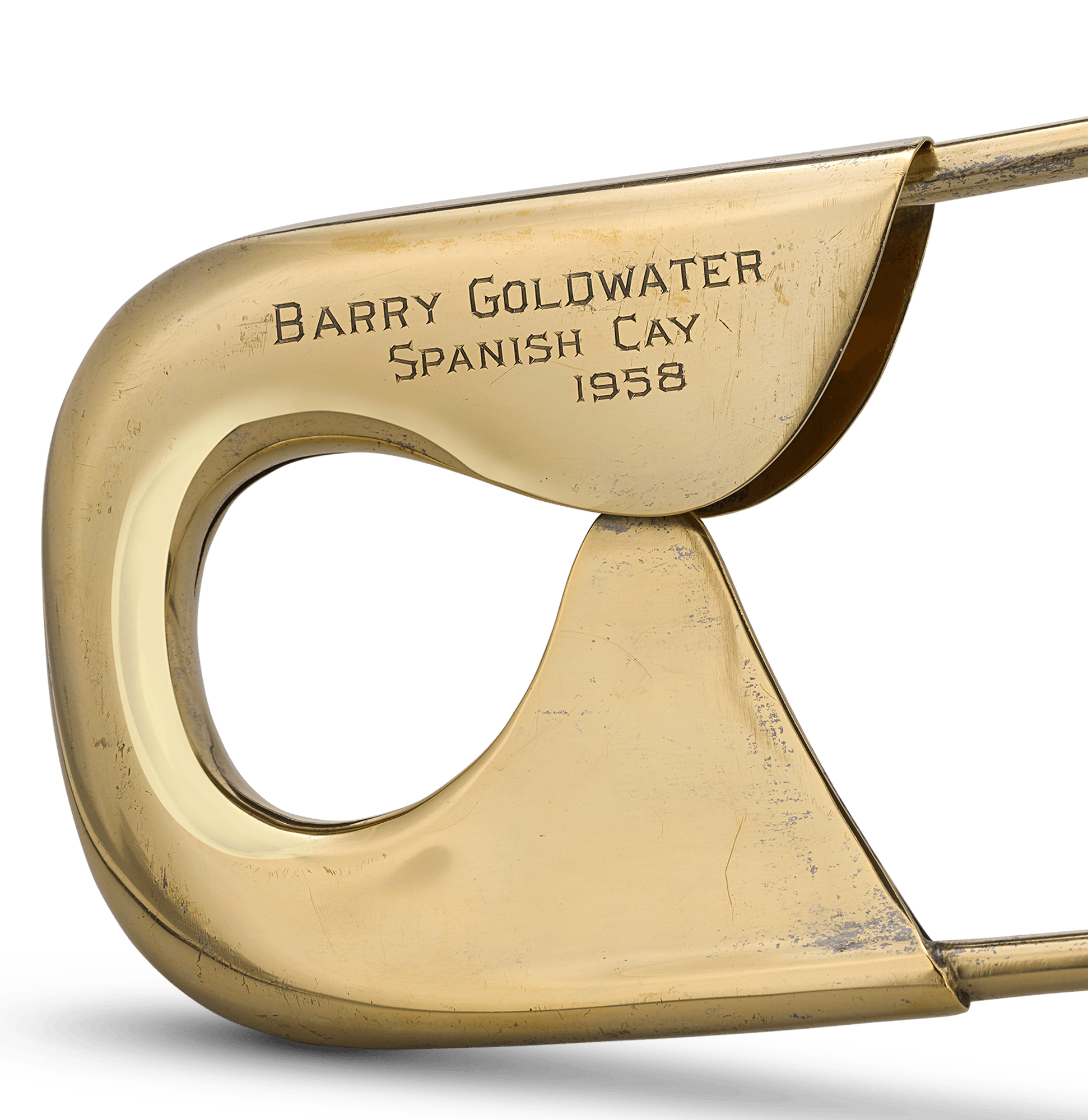 Silver-Gilt Safety Pin Presented to Barry Goldwater