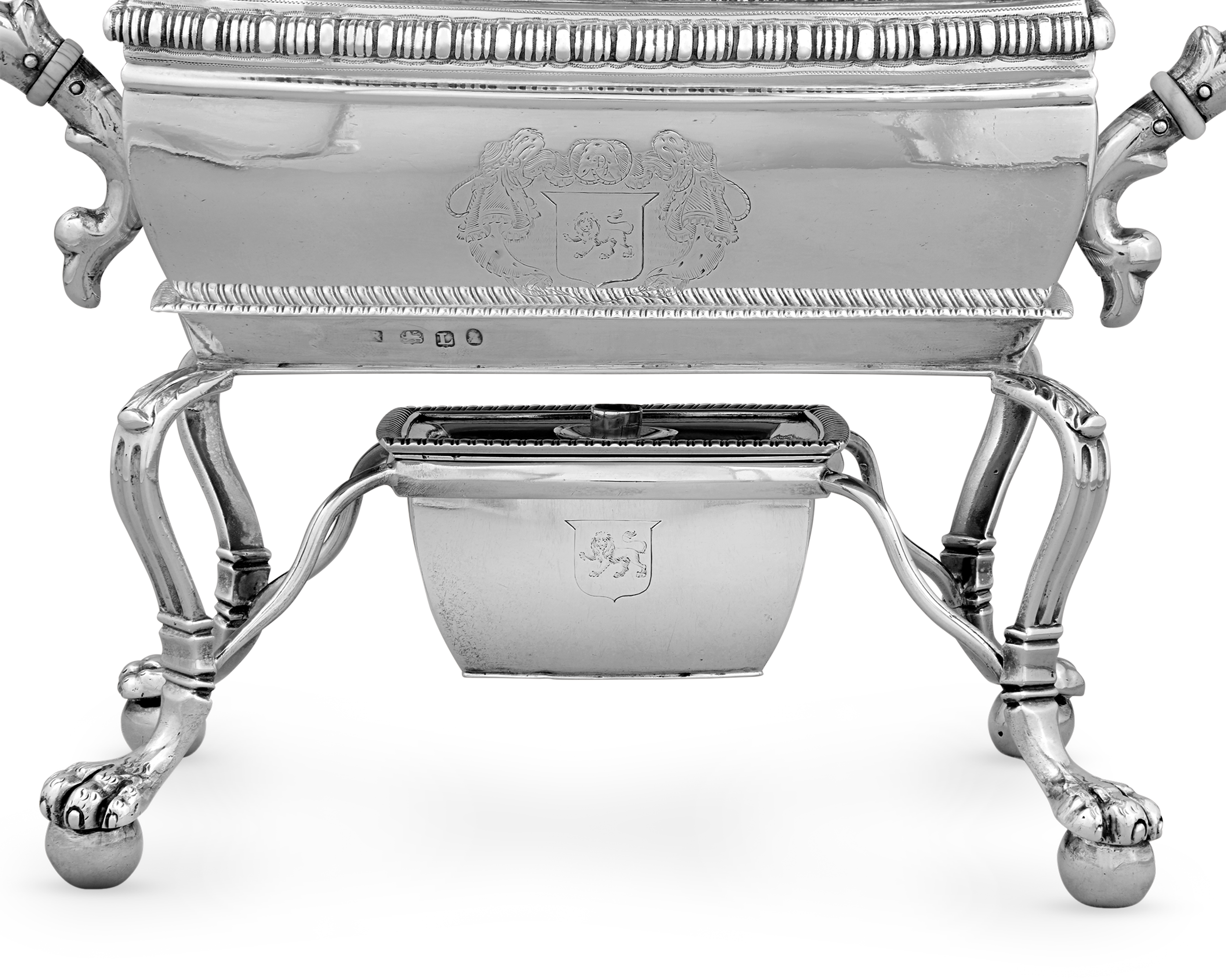 Georgian Silver Egg Coddler with Hourglass by Thomas Radcliffe