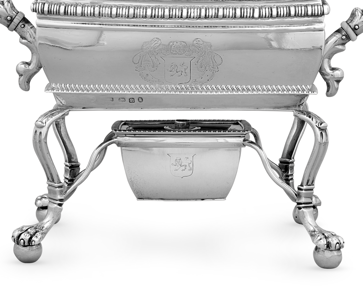 Georgian Silver Egg Coddler with Hourglass by Thomas Radcliffe