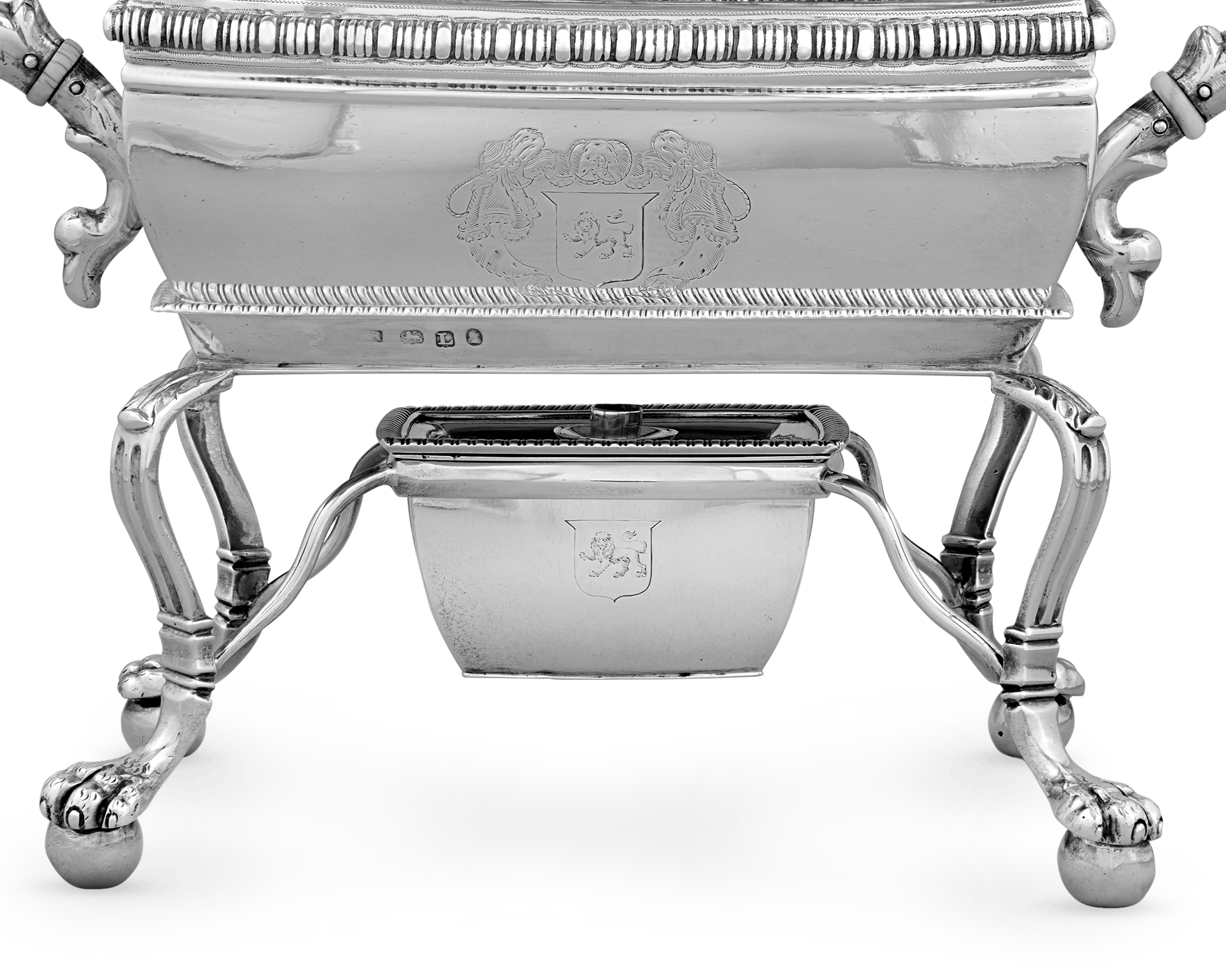 Georgian Silver Egg Coddler with Hourglass by Thomas Radcliffe