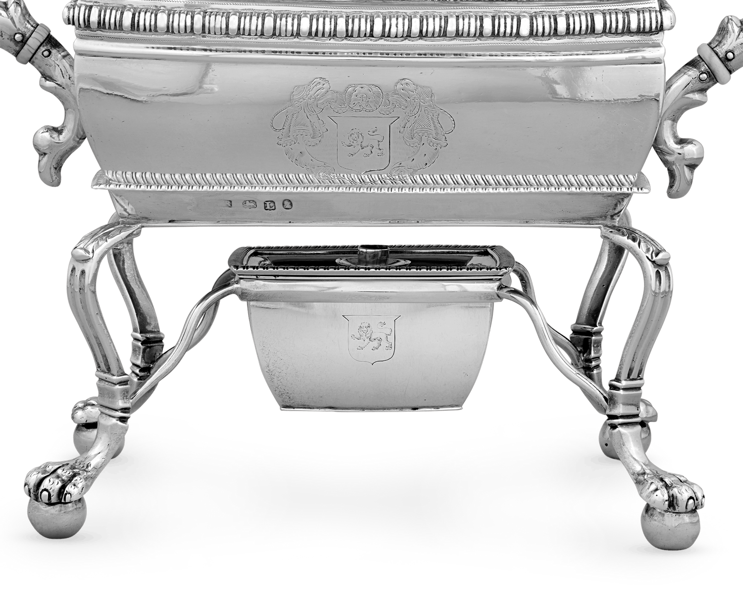 Georgian Silver Egg Coddler with Hourglass by Thomas Radcliffe
