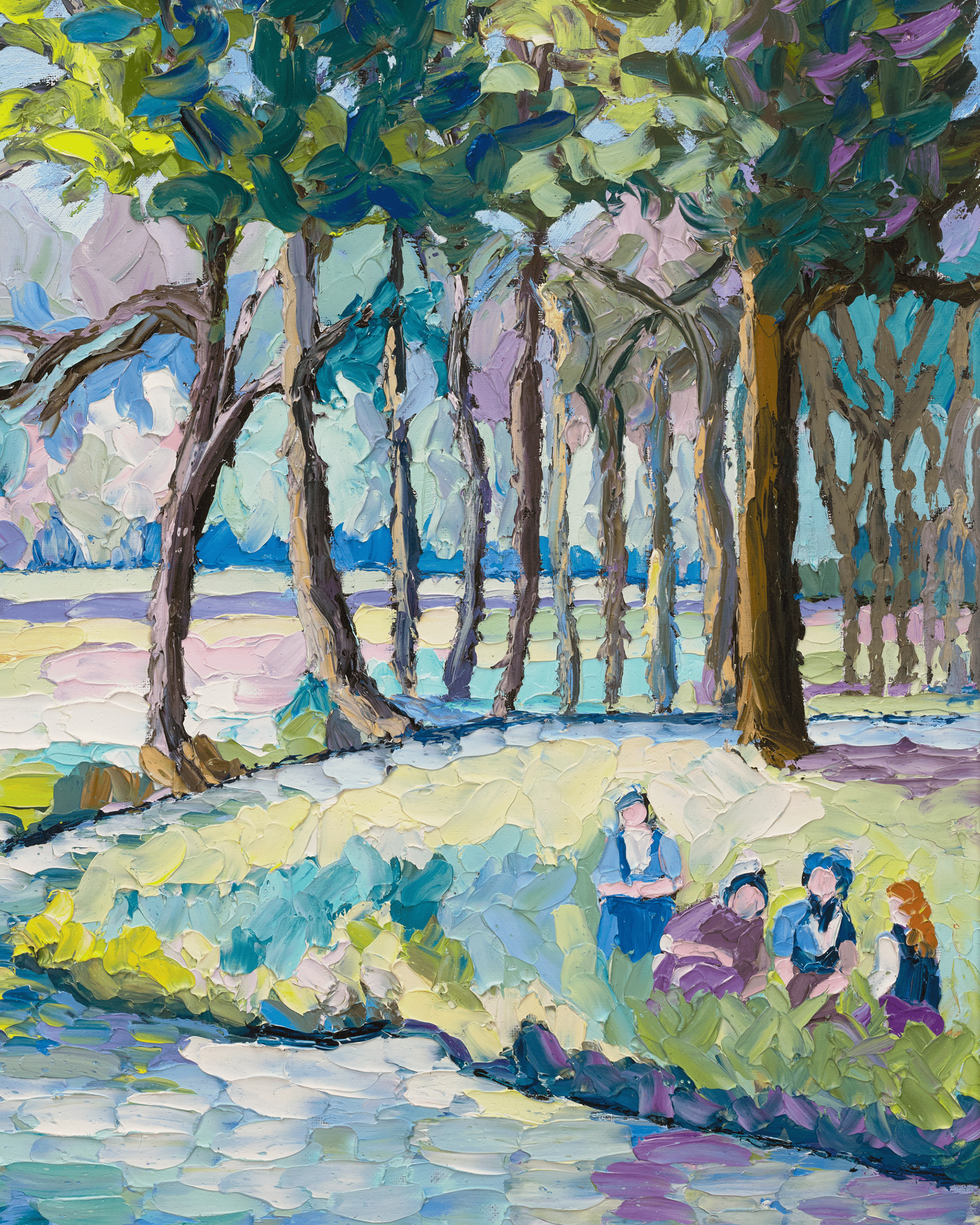 Après-midi au bord de l'eau by H. Claude Pissarro
