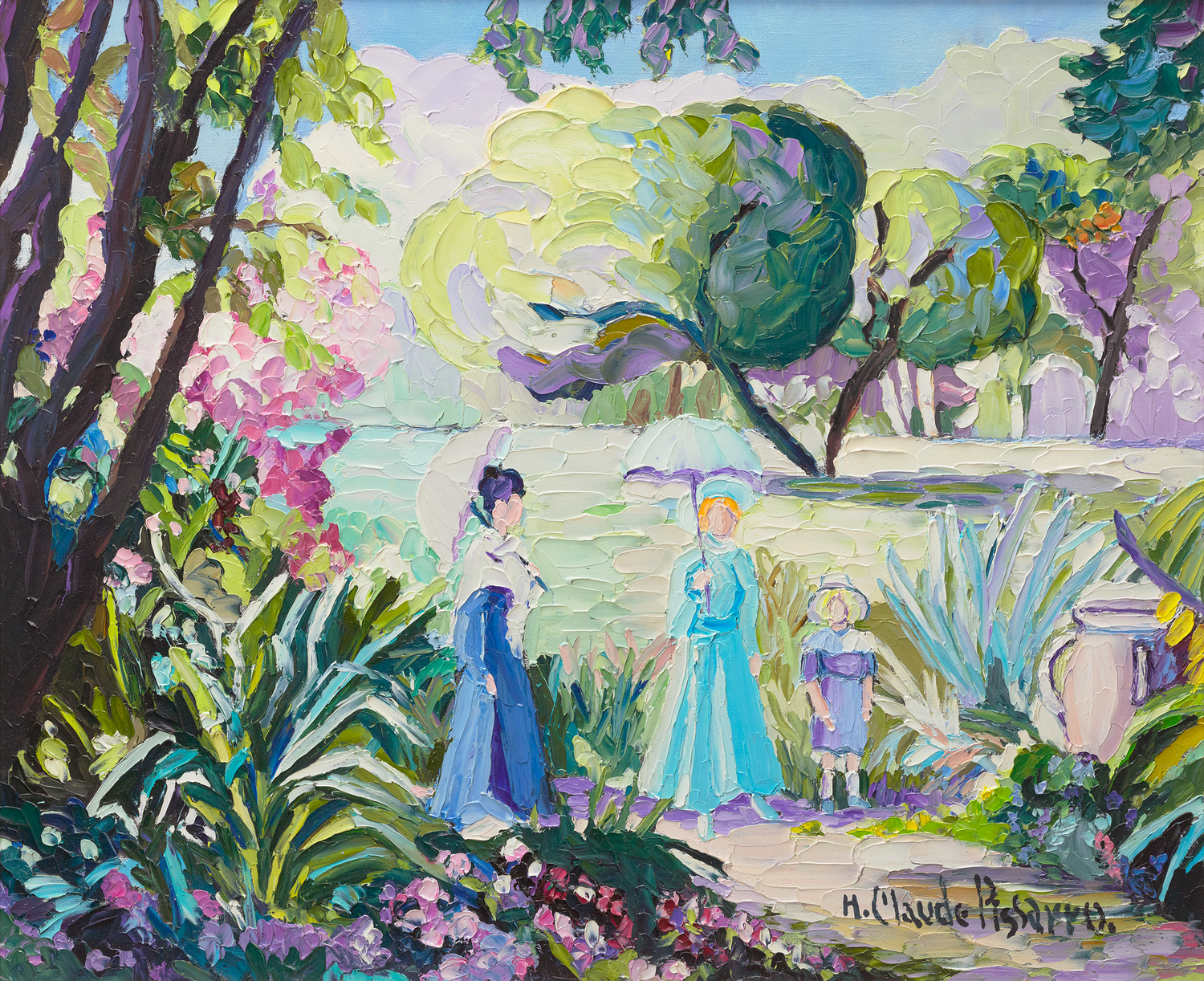 Après-midi au jardin by H. Claude Pissarro
