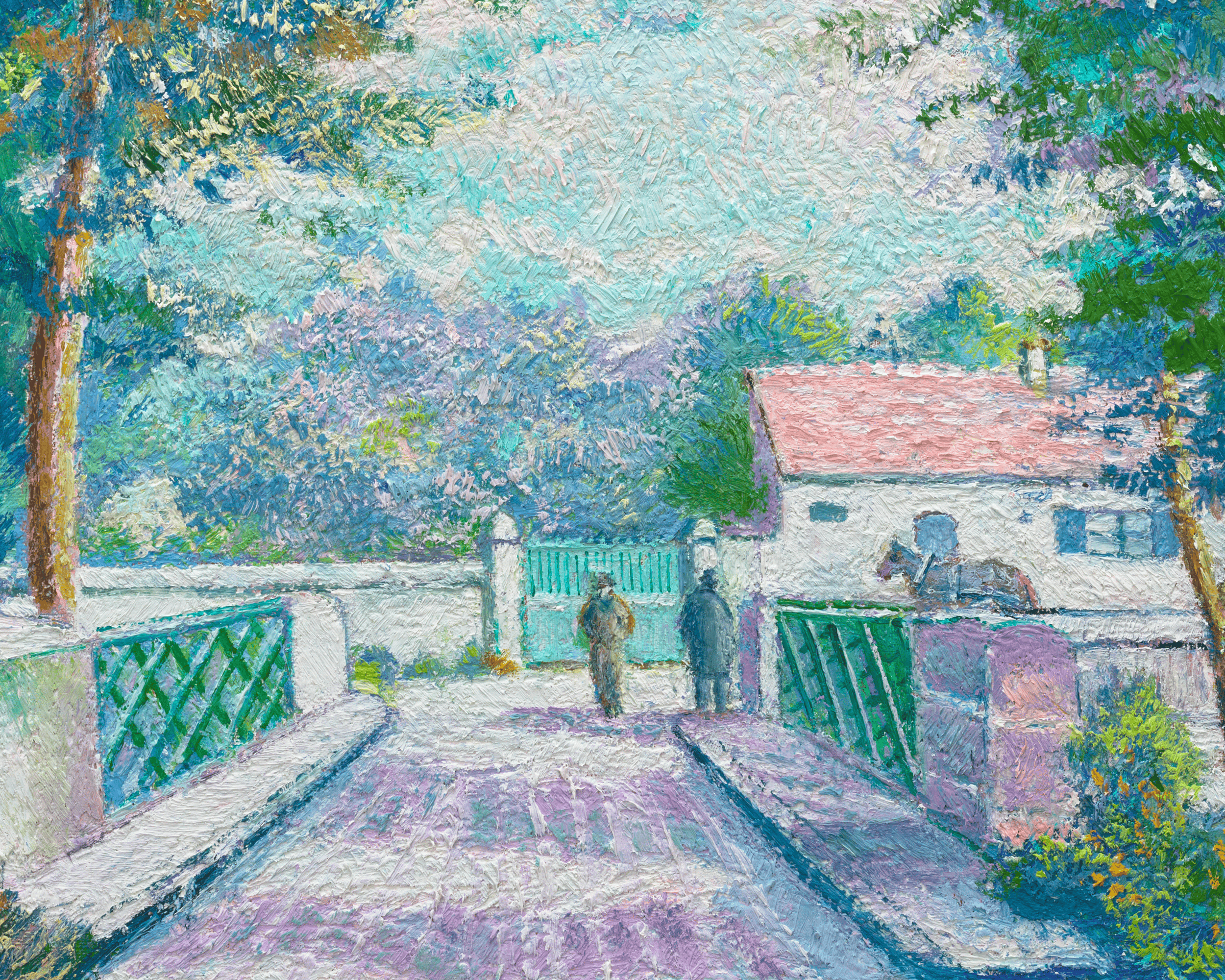 La maison du fils Rétout, près du pont à Berjou by H. Claude Pissarro