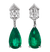 Emerald Earrings, 4.80 Carats