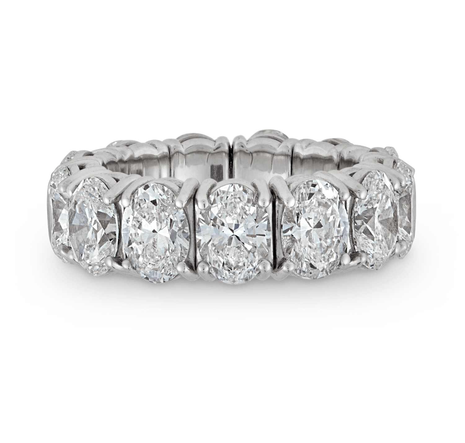 Oval Diamond Eternity Ring, 9.24 Carats