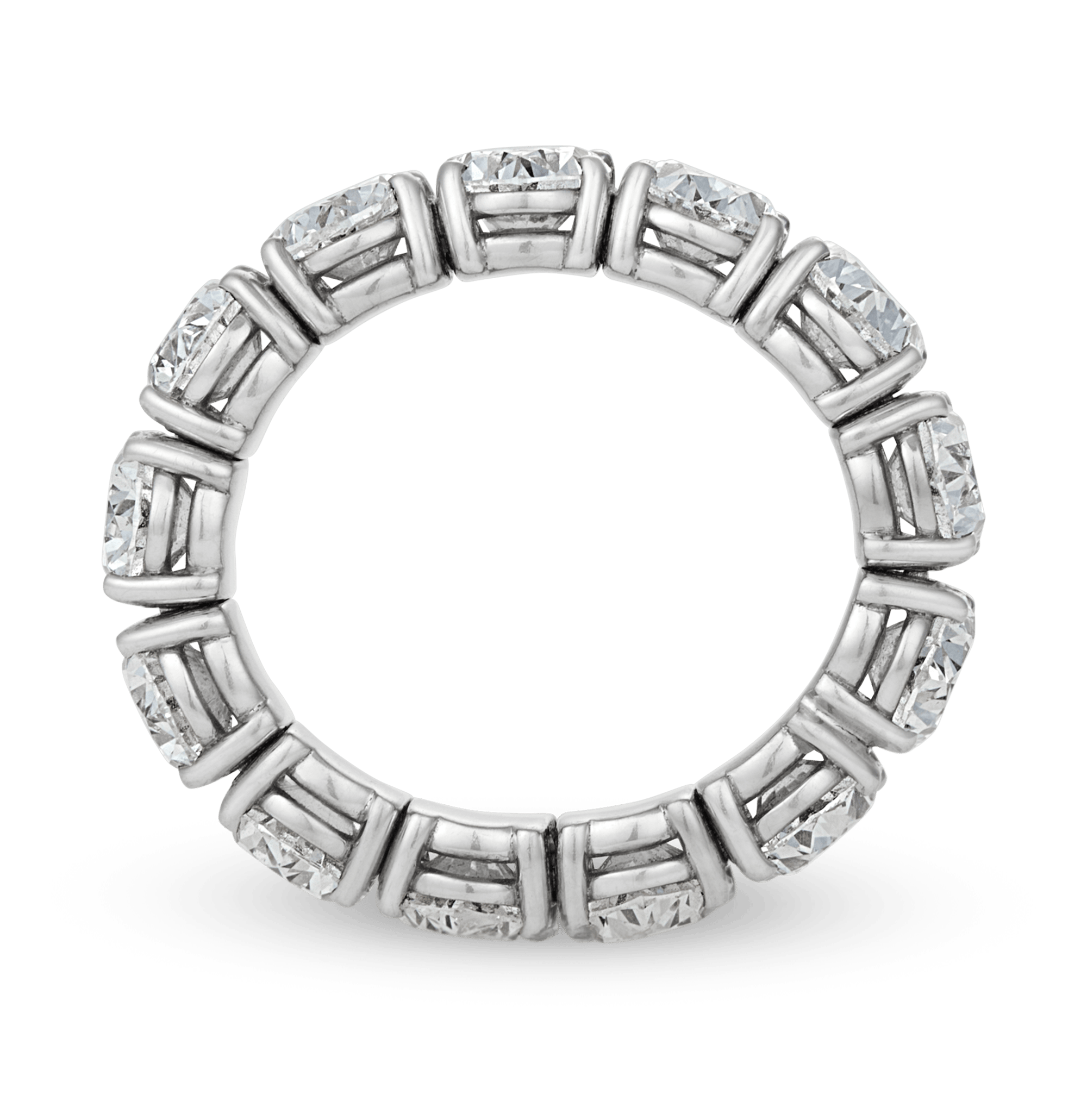 Oval Diamond Eternity Ring, 9.24 Carats