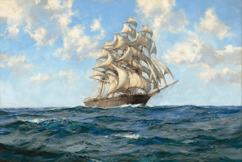 Blue Seas—The Maitland by Montague Dawson