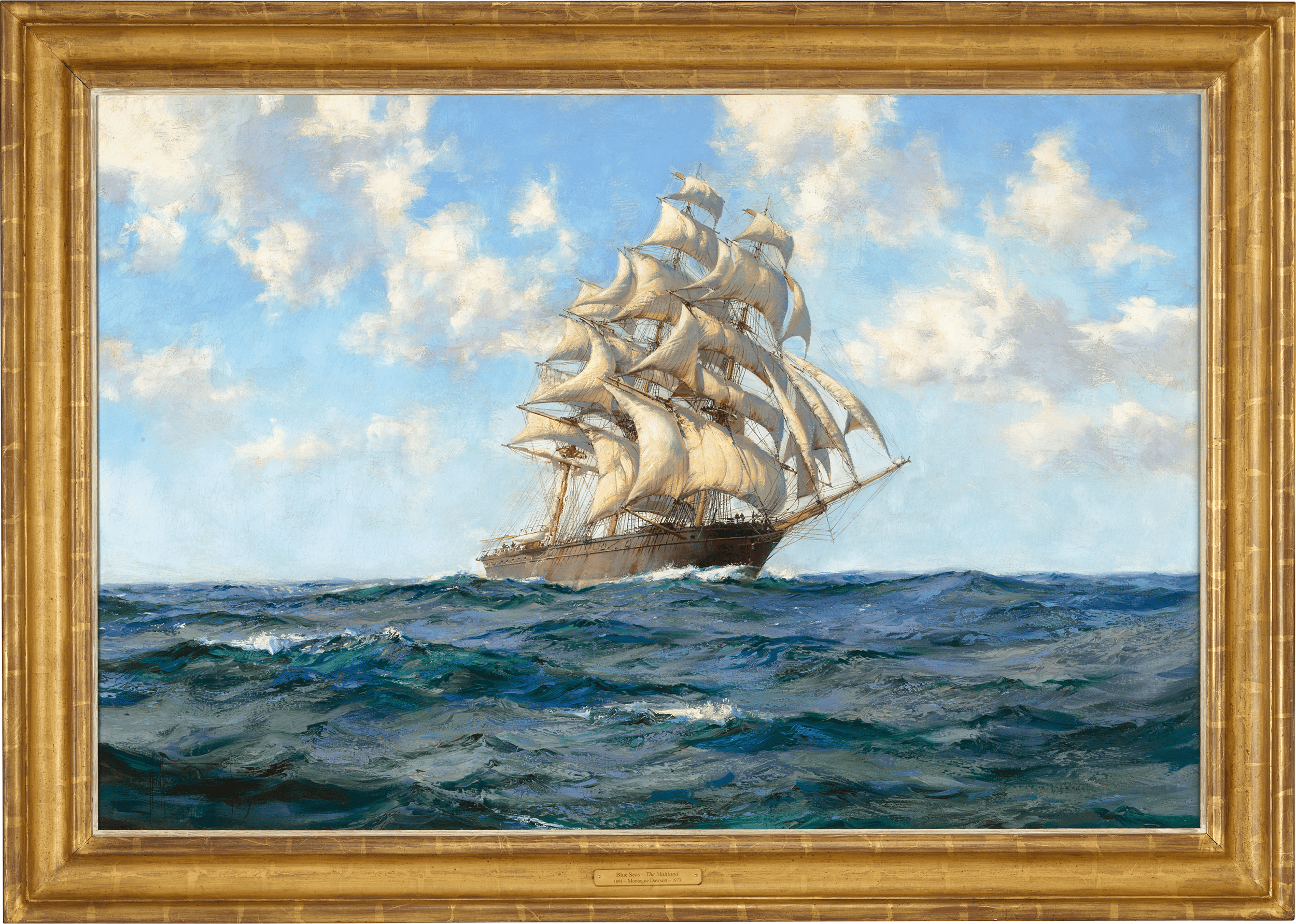 Blue Seas—The Maitland by Montague Dawson