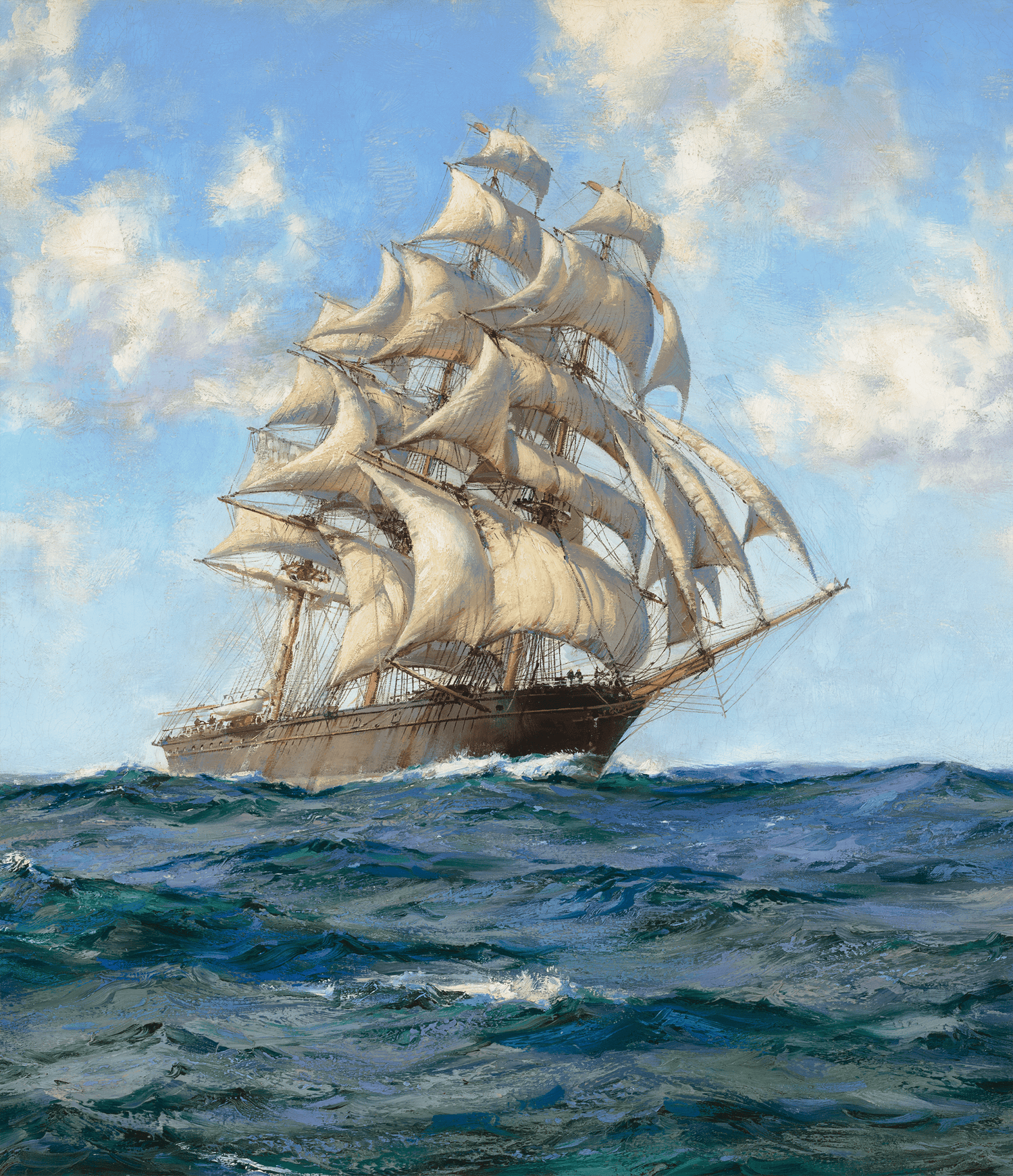 Blue Seas—The Maitland by Montague Dawson