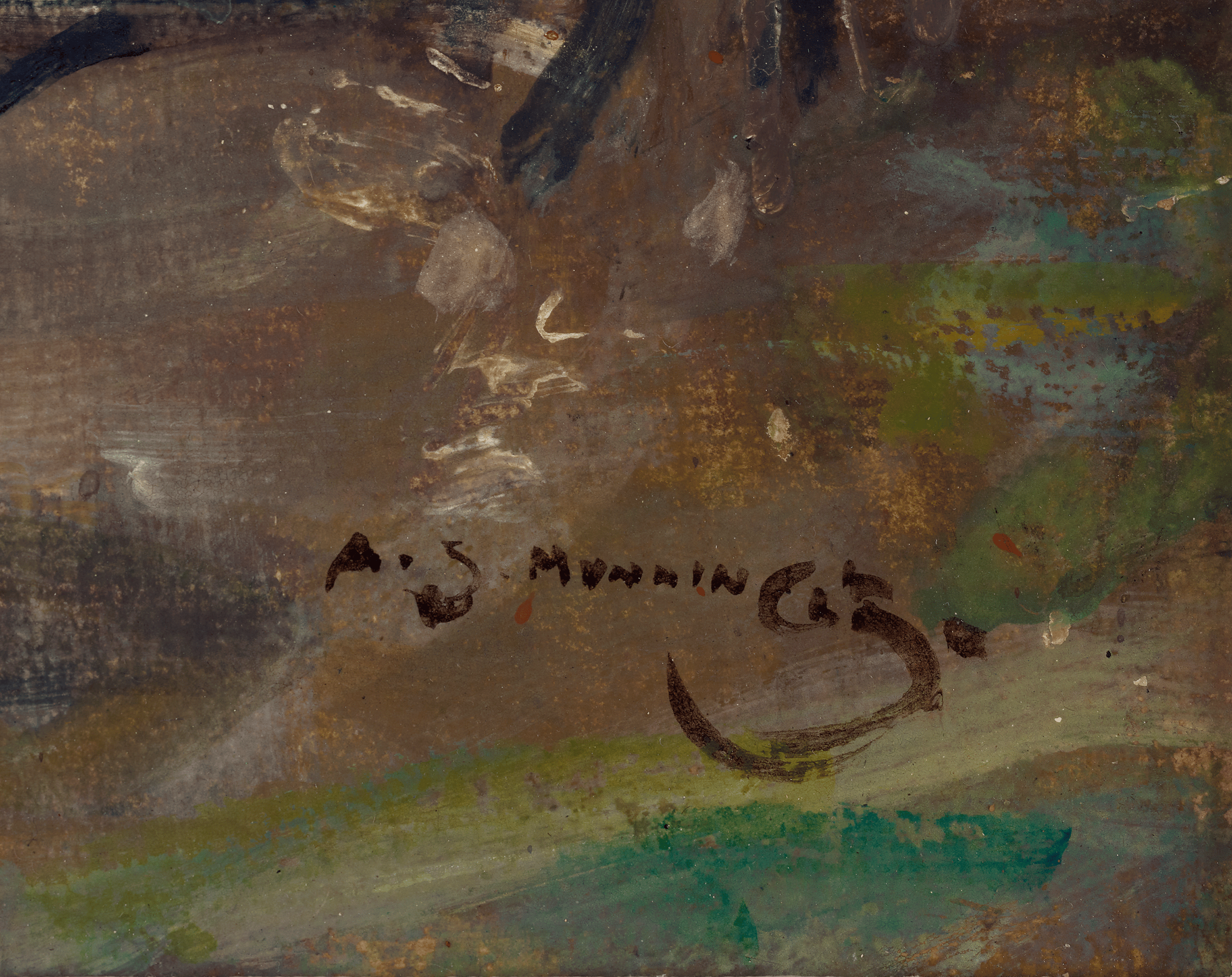 Hunting Scene by Sir Alfred J. Munnings